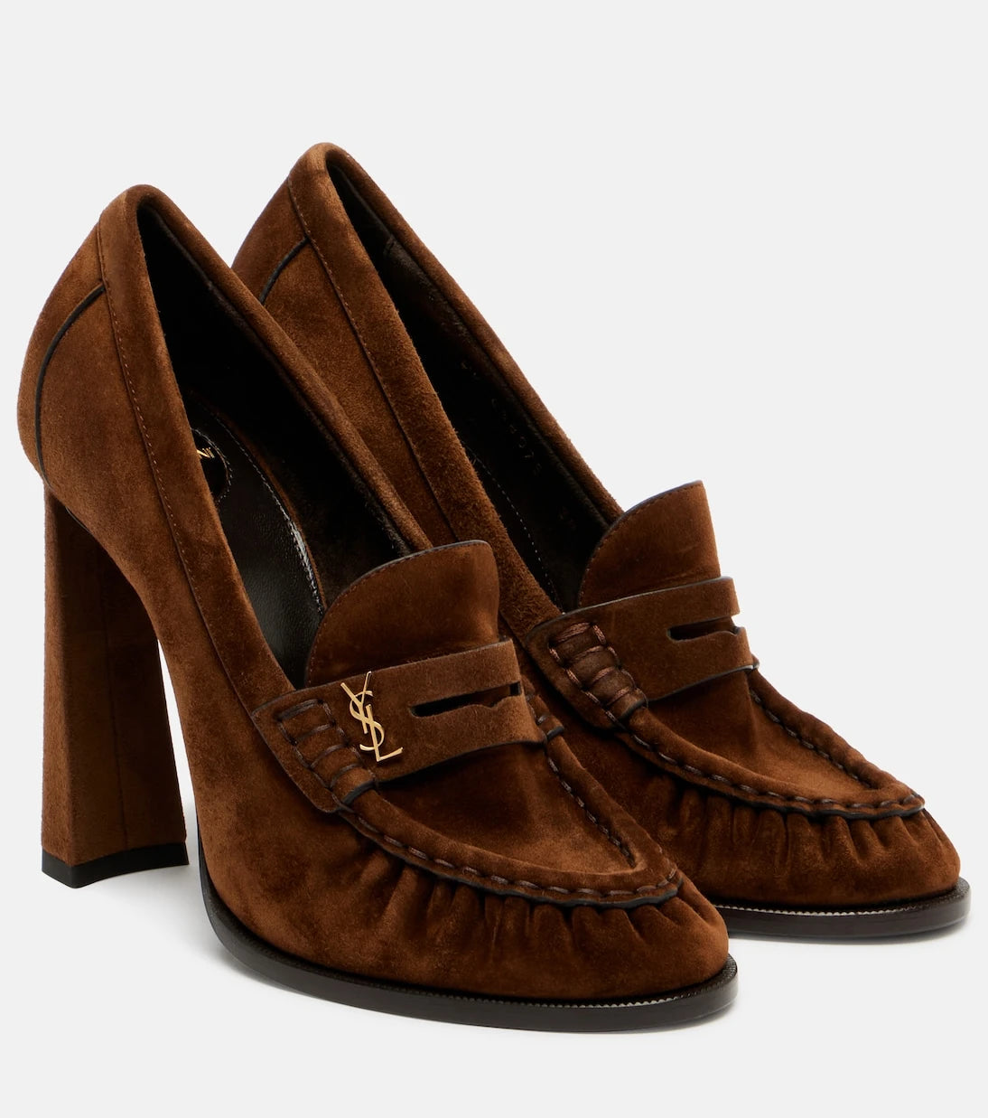 Saint Laurent - Le Loafer 110 suede loafer pumps