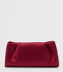 Malone Souliers Red Satin Vittoria Soft Clutch Bag