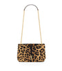 Saint Laurent Brown Mini Jamie 4.3 Leopard Print Shoulder Bag