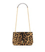 Saint Laurent Brown Mini Jamie 4.3 Leopard Print Shoulder Bag