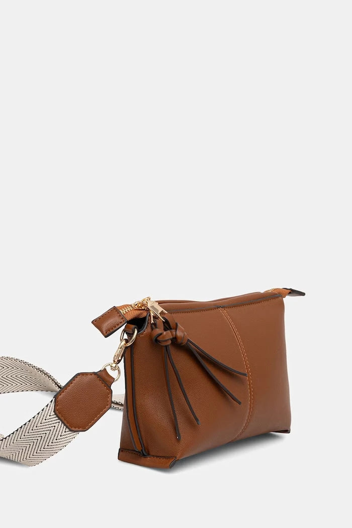 Medicine suni deri crossbody kadın çantası