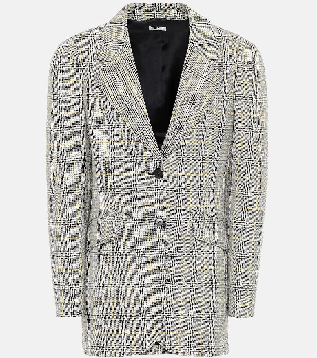 Miu Miu - Checked wool-twill blazer