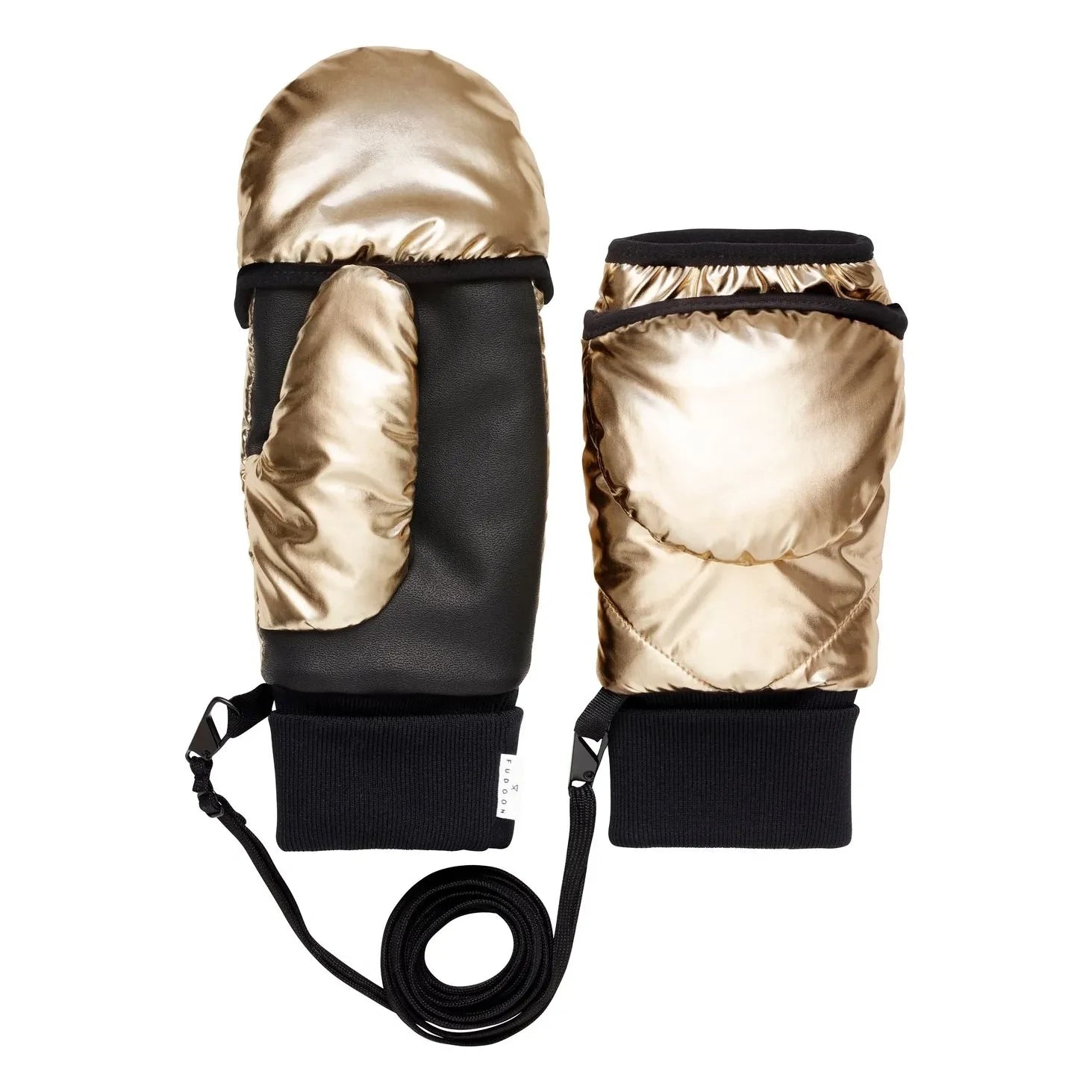 Fudoon - Convertible Metallic Mittens | Gold