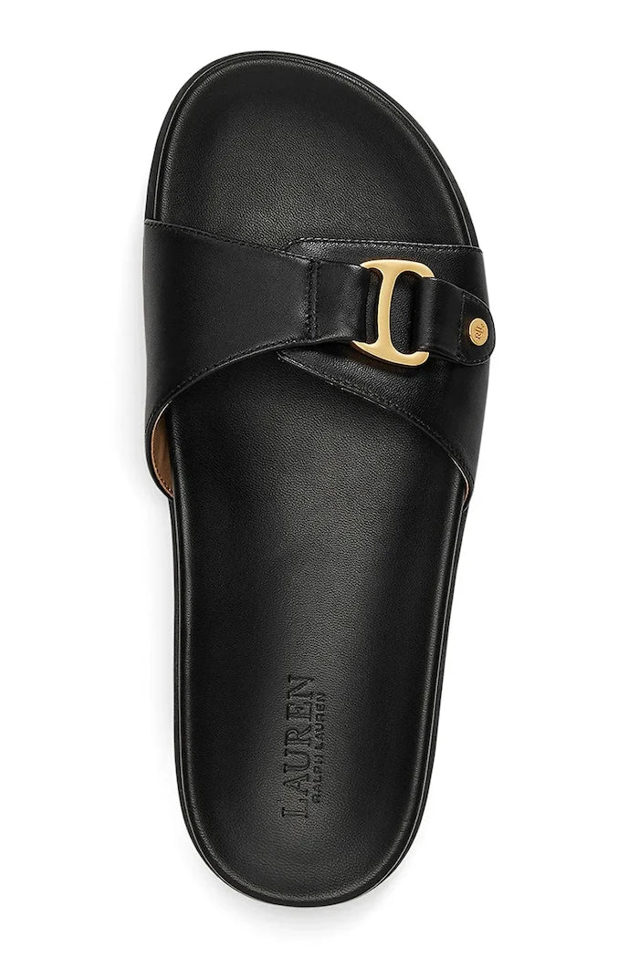 Lauren Ralph Lauren Kadın Deri Tasha Slide Terlik