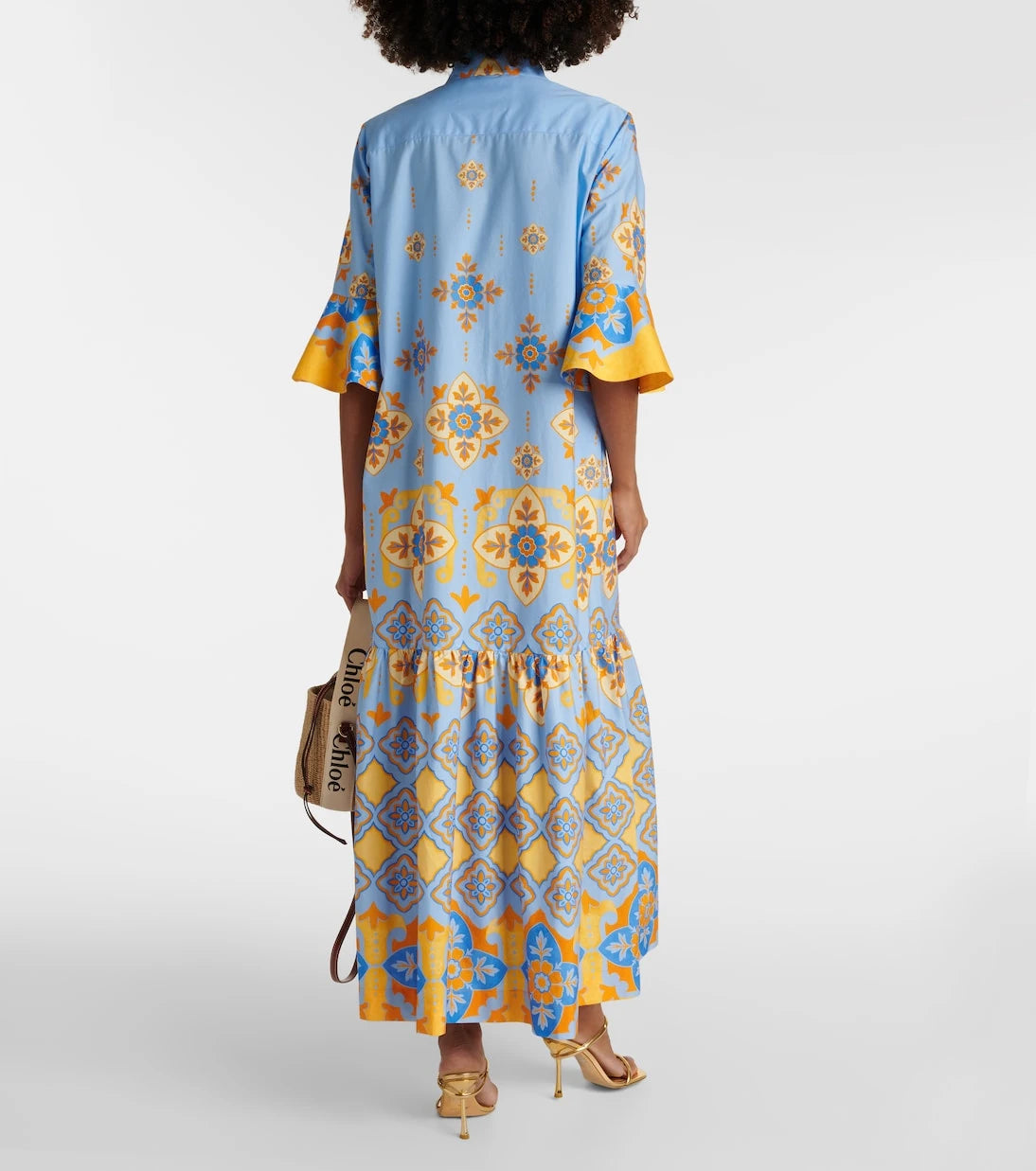 La DoubleJ - Artemis printed cotton poplin maxi dress