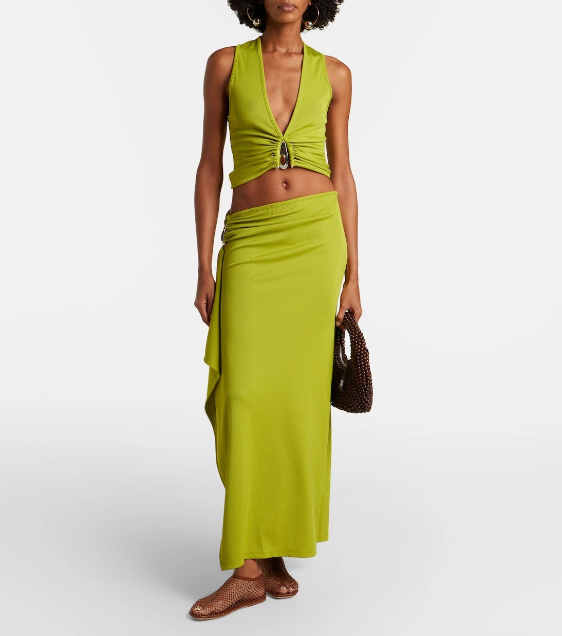 Christopher Esber - Crystal Pendant tank top