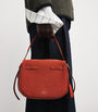Polo Ralph Lauren Brown Small Suede ID Shoulder Bag
