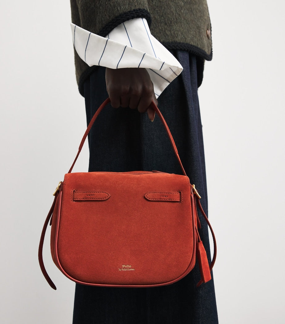 Polo Ralph Lauren Small Suede ID Shoulder Bag