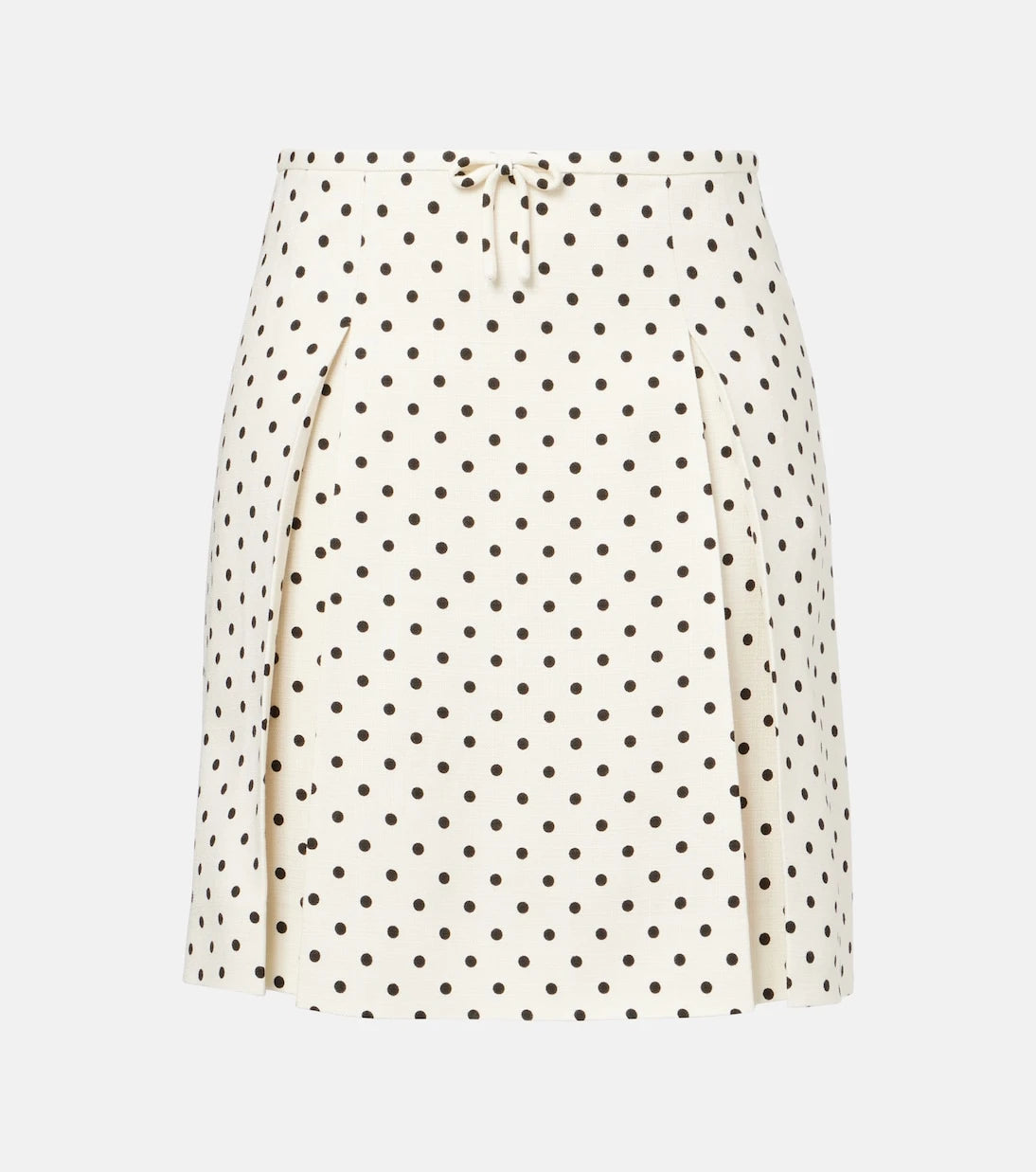 Valentino - Bow-detail polka-dot miniskirt