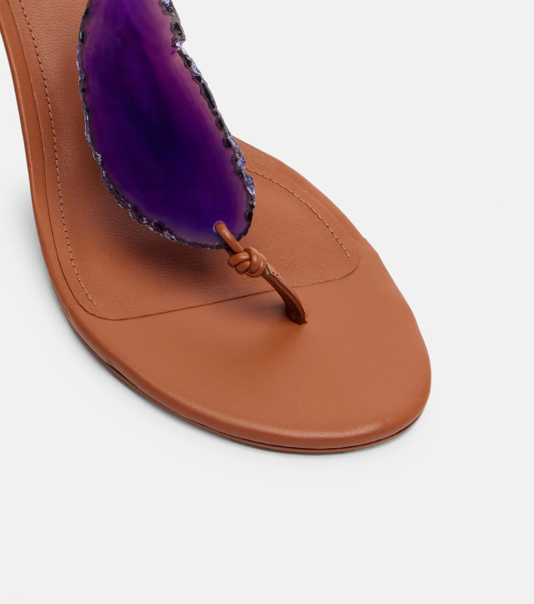 Farm Rio - 60 embellished leather thong sandals