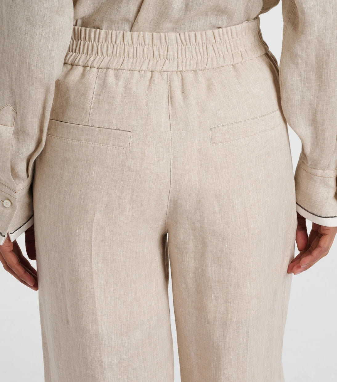 Brunello Cucinelli - Linen wide-leg pants