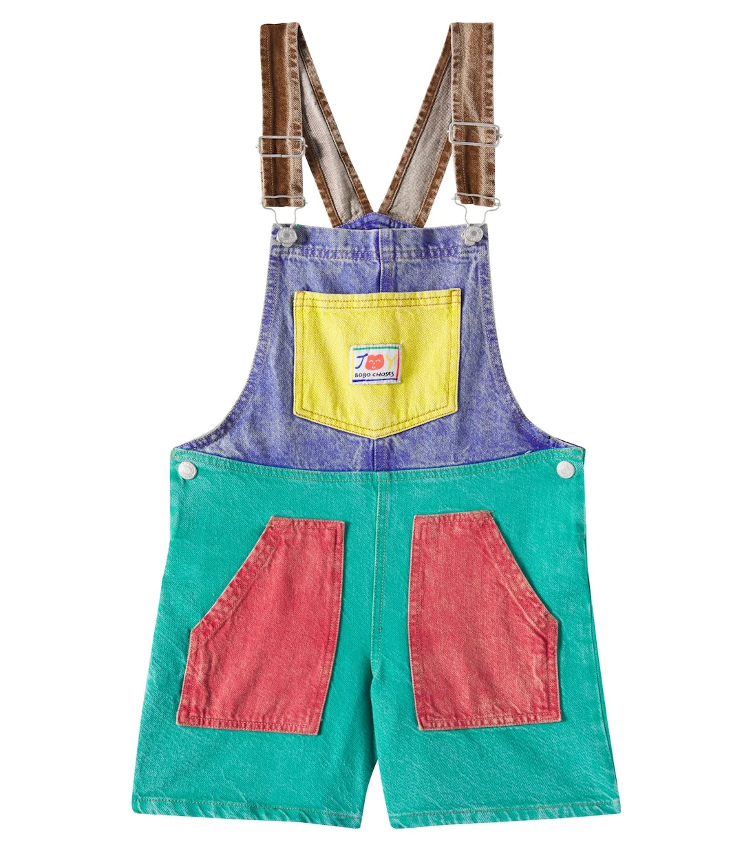 Bobo Choses - Colorblock denim overalls
