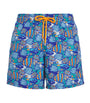 Fishy Vibes Print Moorea Swim Shorts