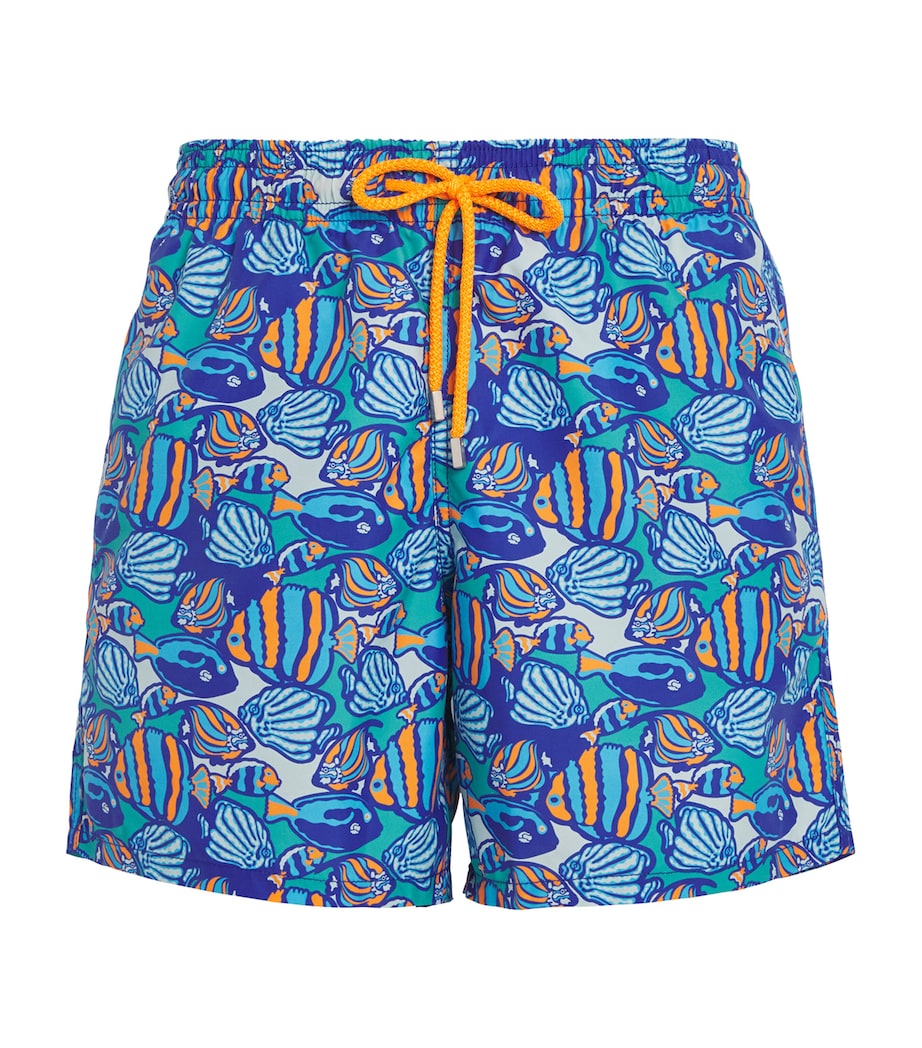 Fishy Vibes Print Moorea Swim Shorts
