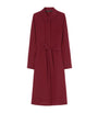 Red Silk Nuccia Shirt Midi Dress