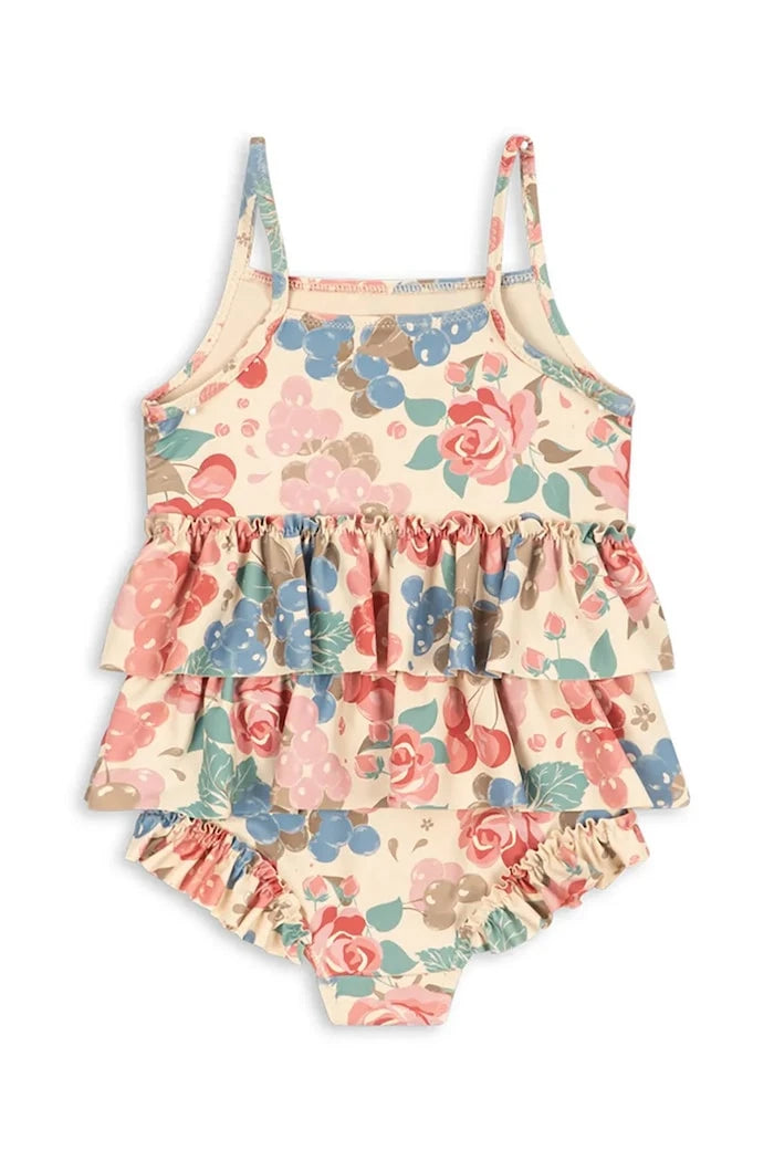 Konges Sløjd MANUCA FRILL SWIMSUIT GRS Çocuk Tek Parça Mayo