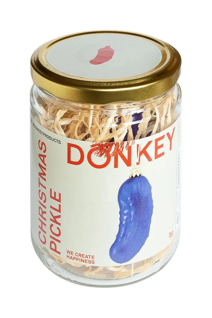 Украса за елха Donkey Christmas Pickle