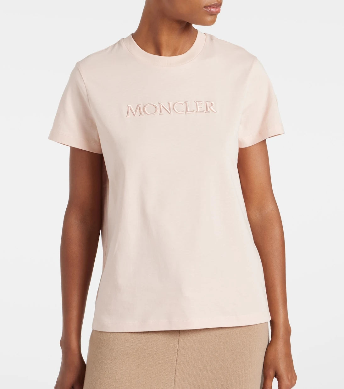 Moncler - تيشيرت قطن بالشعار