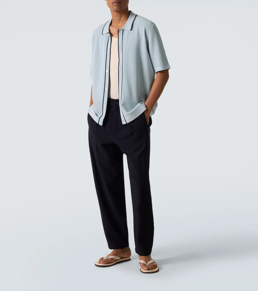 Orlebar Brown - Roddy waffle-knit bowling shirt