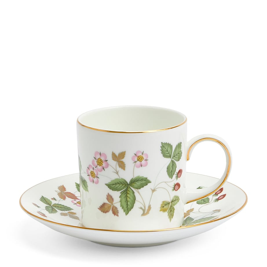 Wild Strawberry Coffee Cup and Saucer