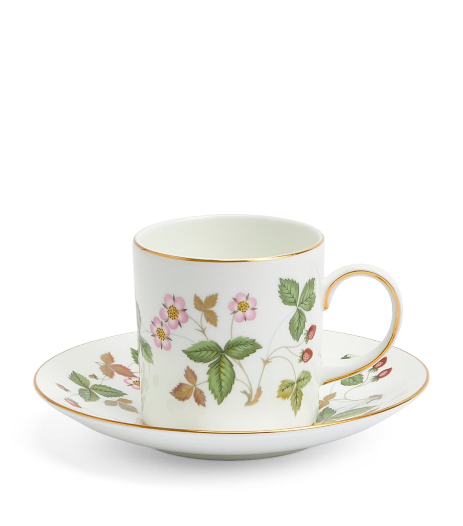 Wild Strawberry Coffee Cup and Saucer