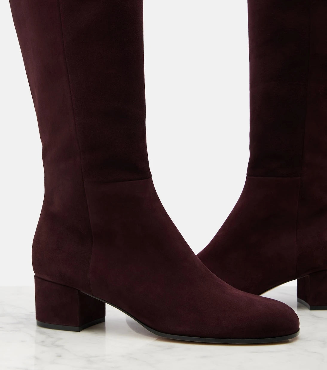 Gianvito Rossi - Joelle suede knee-high boots