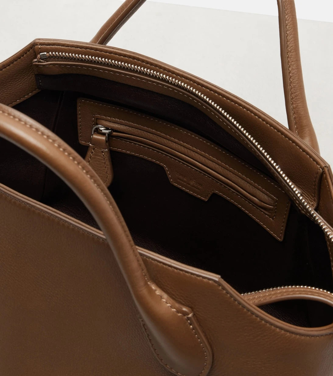 The Row - Terrasse leather top-handle bag