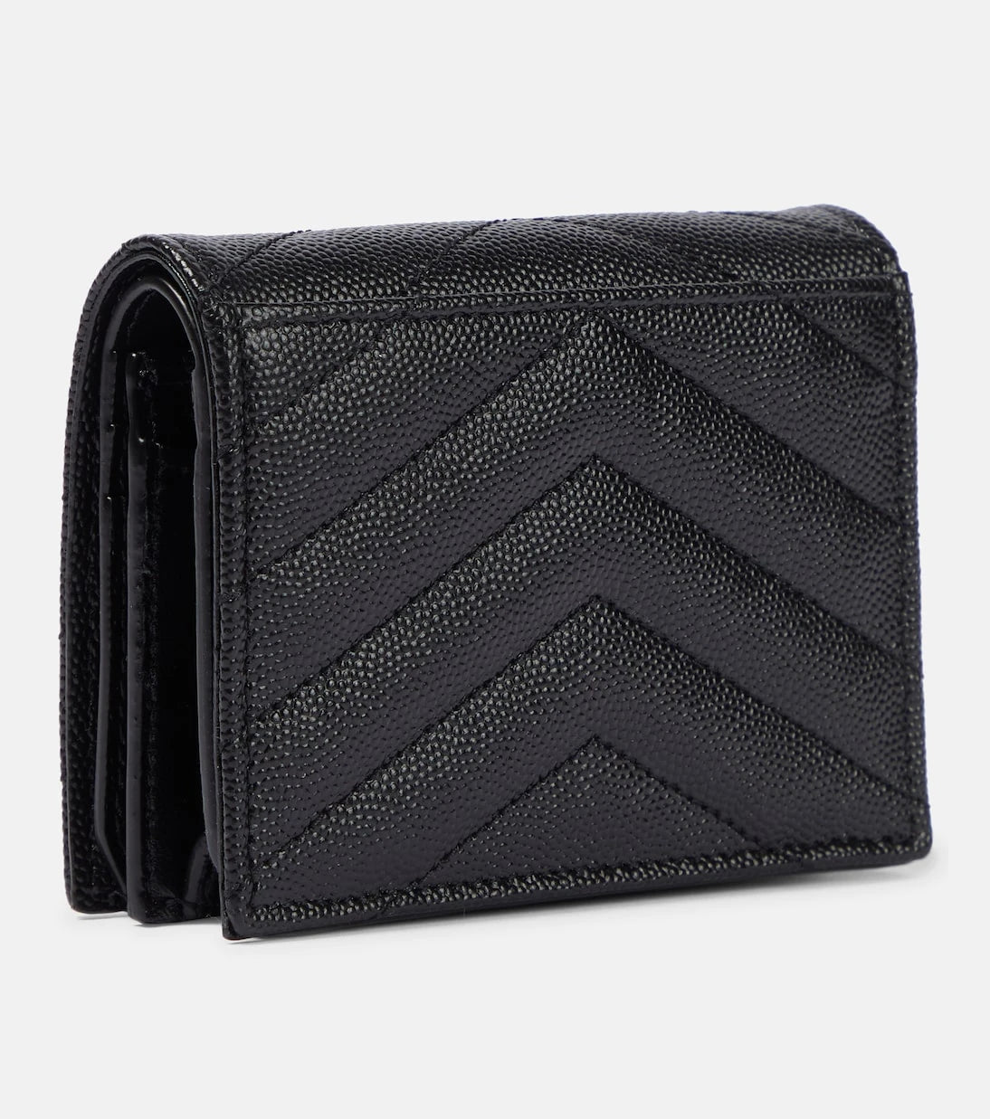 Saint Laurent - Cassandre leather flap card case