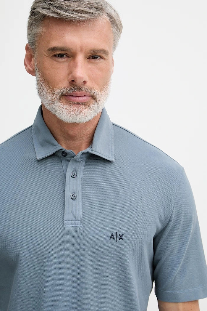 Armani Exchange erkek pamuklu yakalı tişört