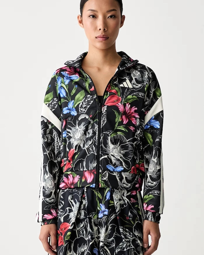 adidas x Farm Rio kadın fermuarlı sweatshirt