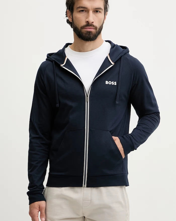 BOSS erkek pamuklu ev içi sweatshirt Authentic Jacket H