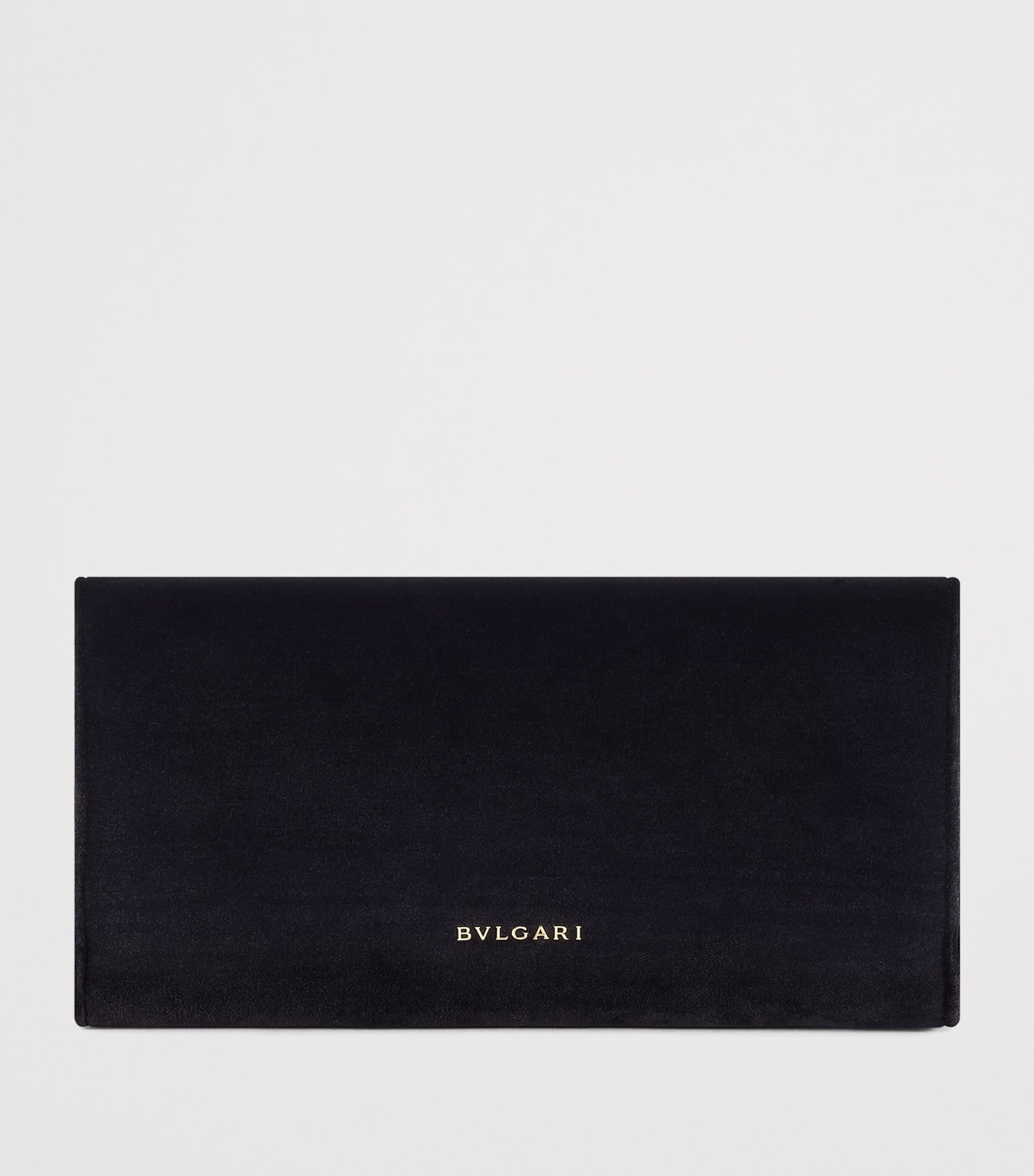 Bvlgari Black Velvet Tubogas Clutch Bag