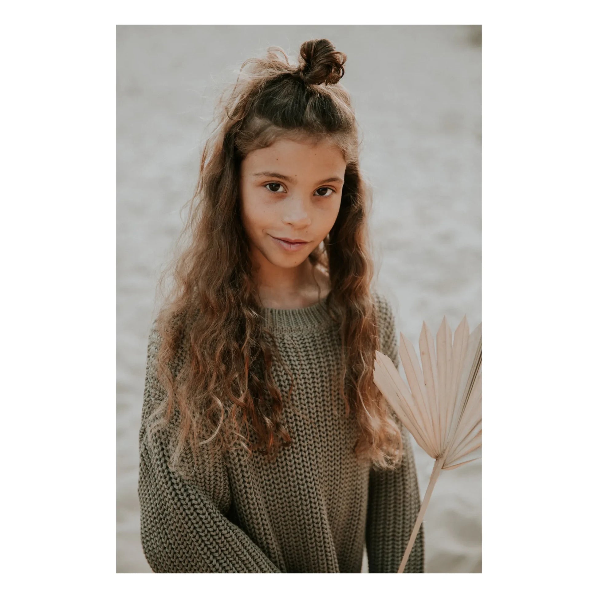 Yuki - Chunky Organic Cotton Jumper | Sage