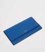 Blue Panama Leather Marshall Travel Wallet