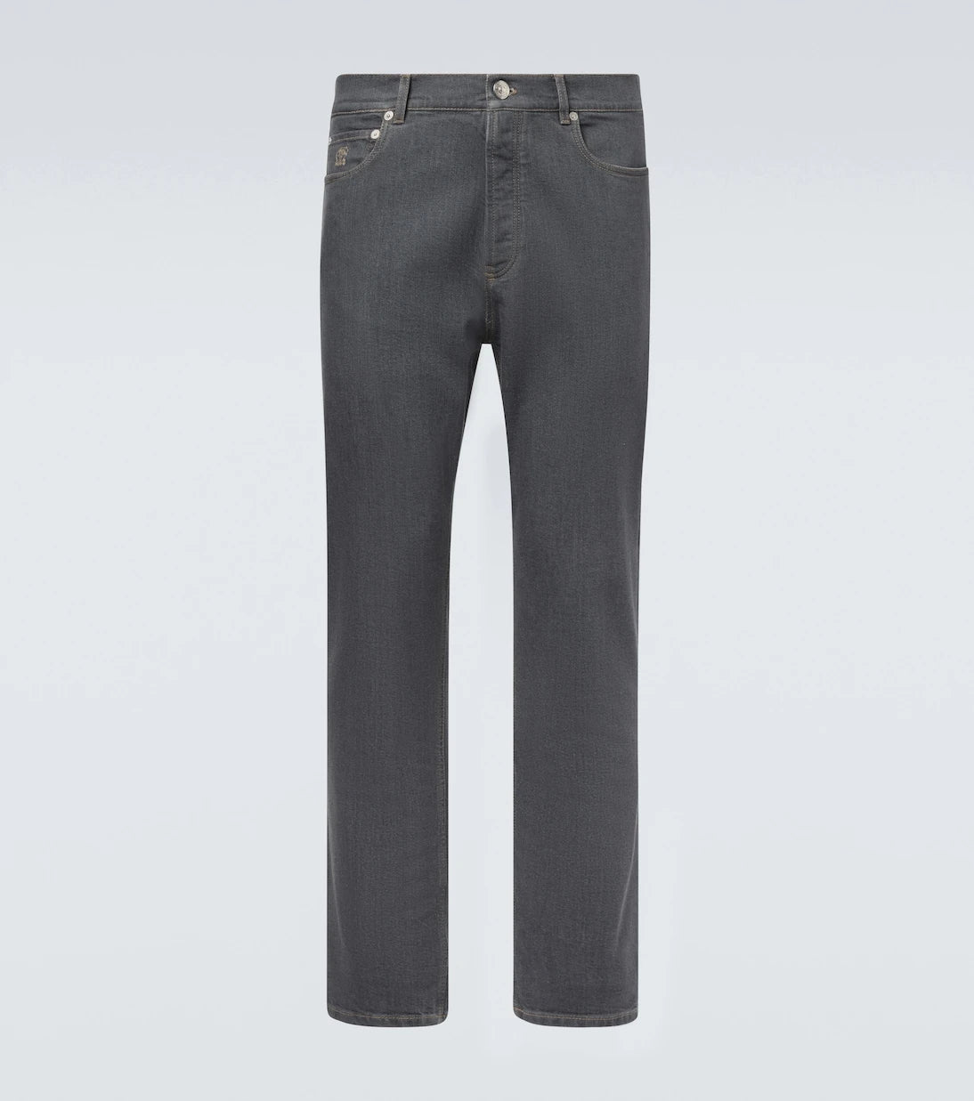 Brunello Cucinelli - Logo straight jeans