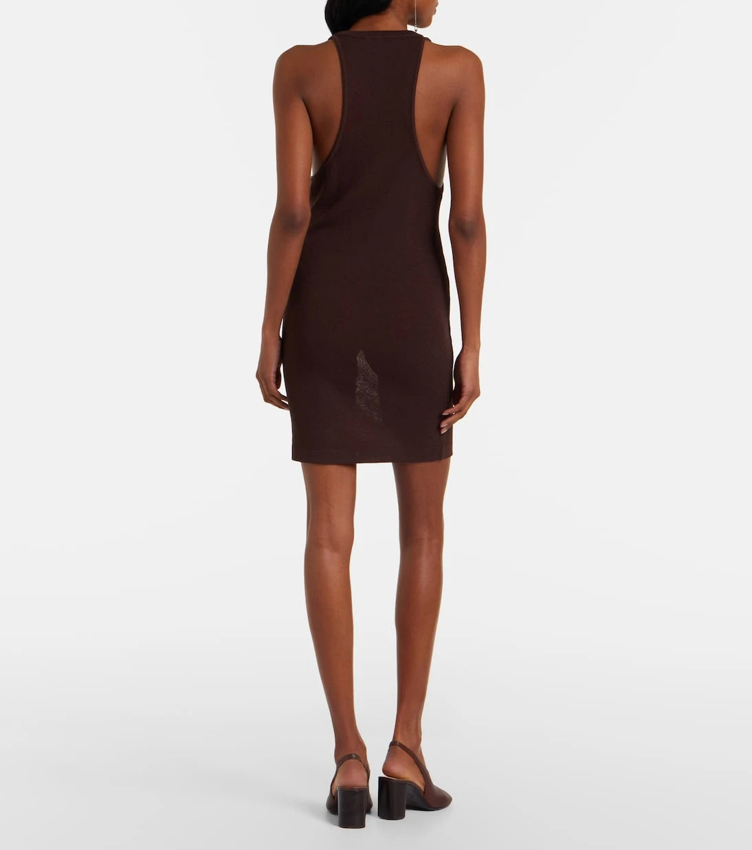 Lemaire - Ribbed crêpe minidress