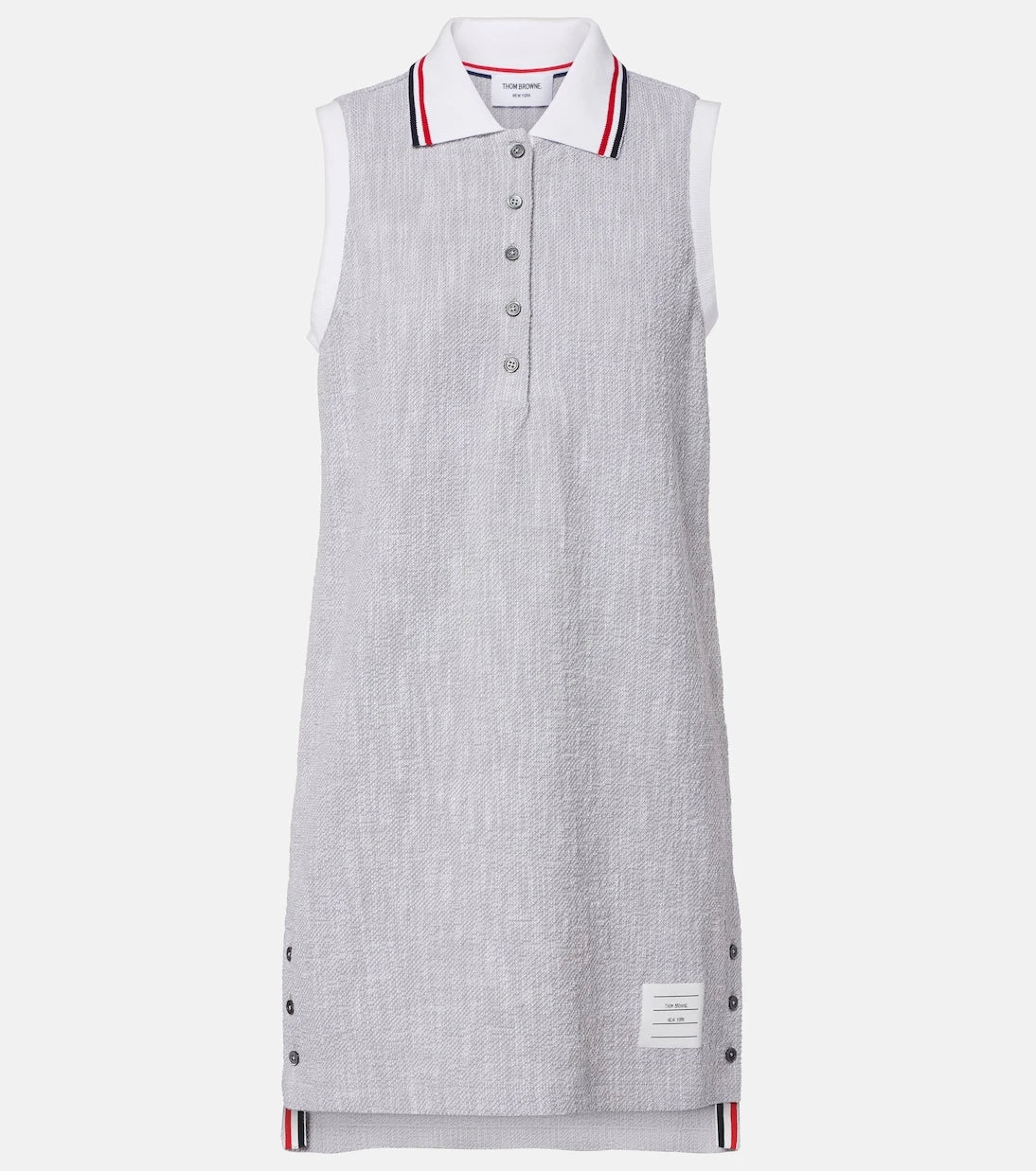 Thom Browne - فستان بولو من التويد المخلوط بالقطن