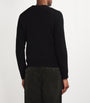 Ralph Lauren Purple Label Black Crew-Neck Polo Bear Sweater