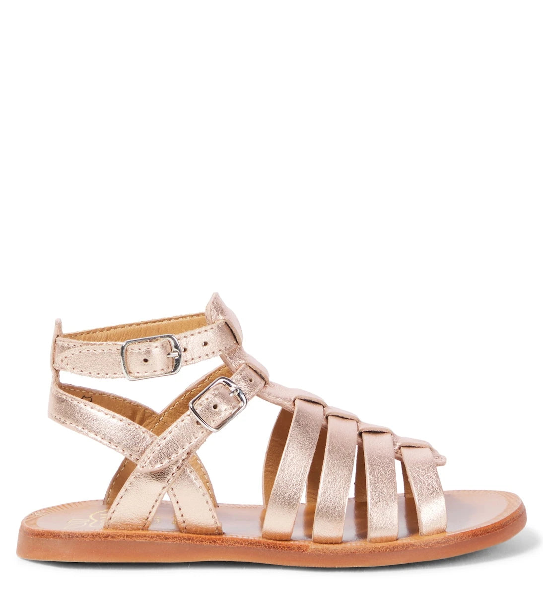 Pom d'Api - Plagette Gladiator metallic leather sandals