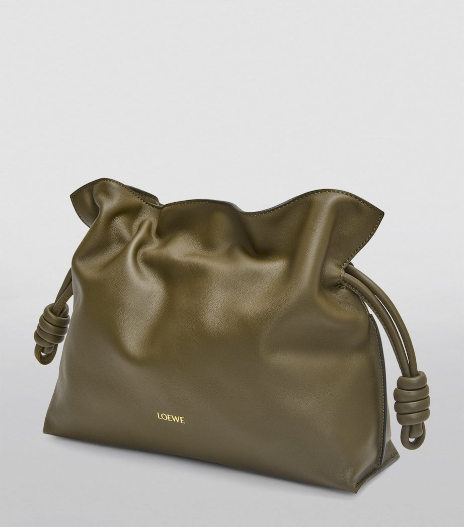 Green Leather Flamenco Purse