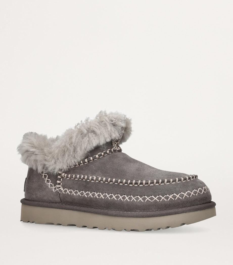 UGG Grey Classic Ultra Mini Alpine Boots