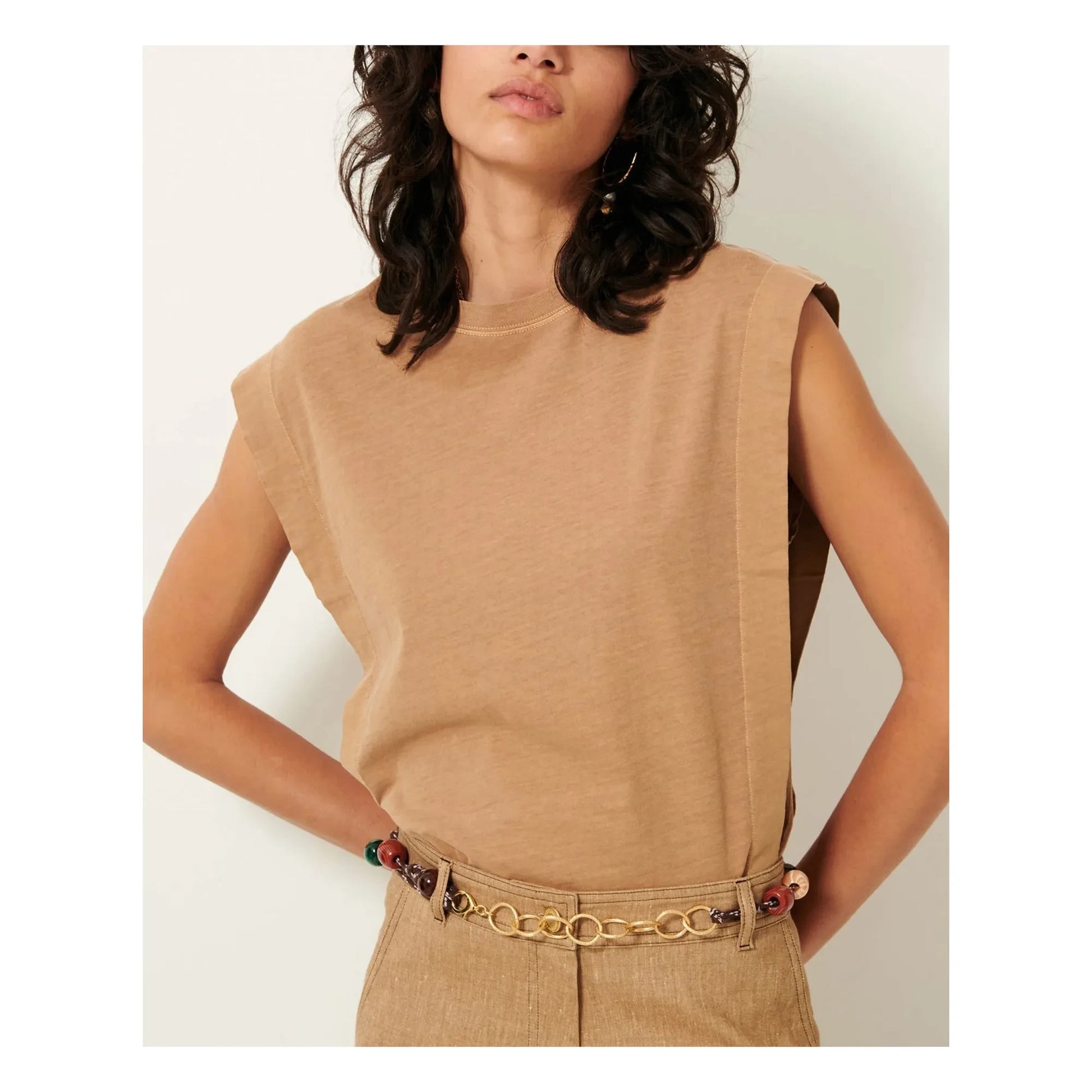 Sessùn - Orlando T-shirt | Camel
