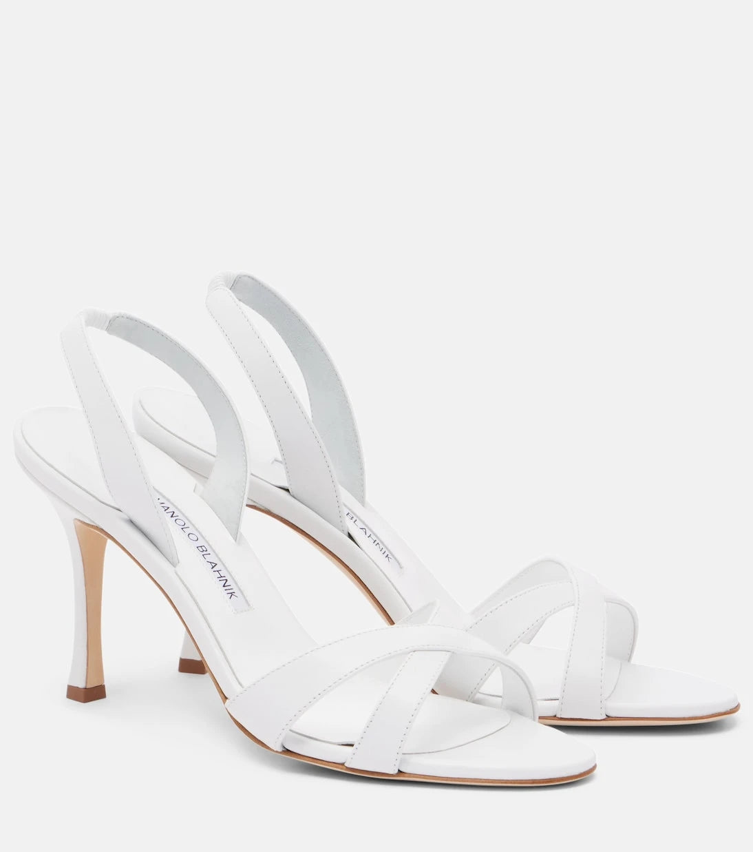 مانولو بلانيك - صندل كالاتشي الجلدي بحزام خلفي