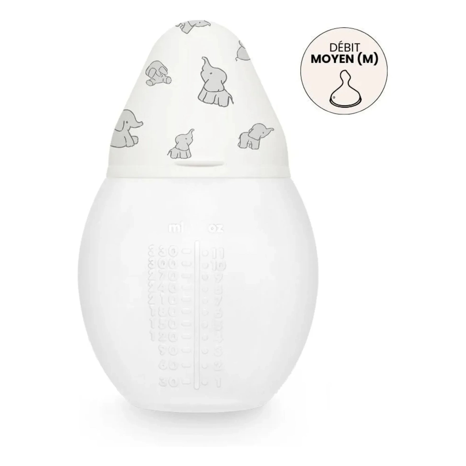 Elhée - Elephants medical silicone bottle and physiological teat