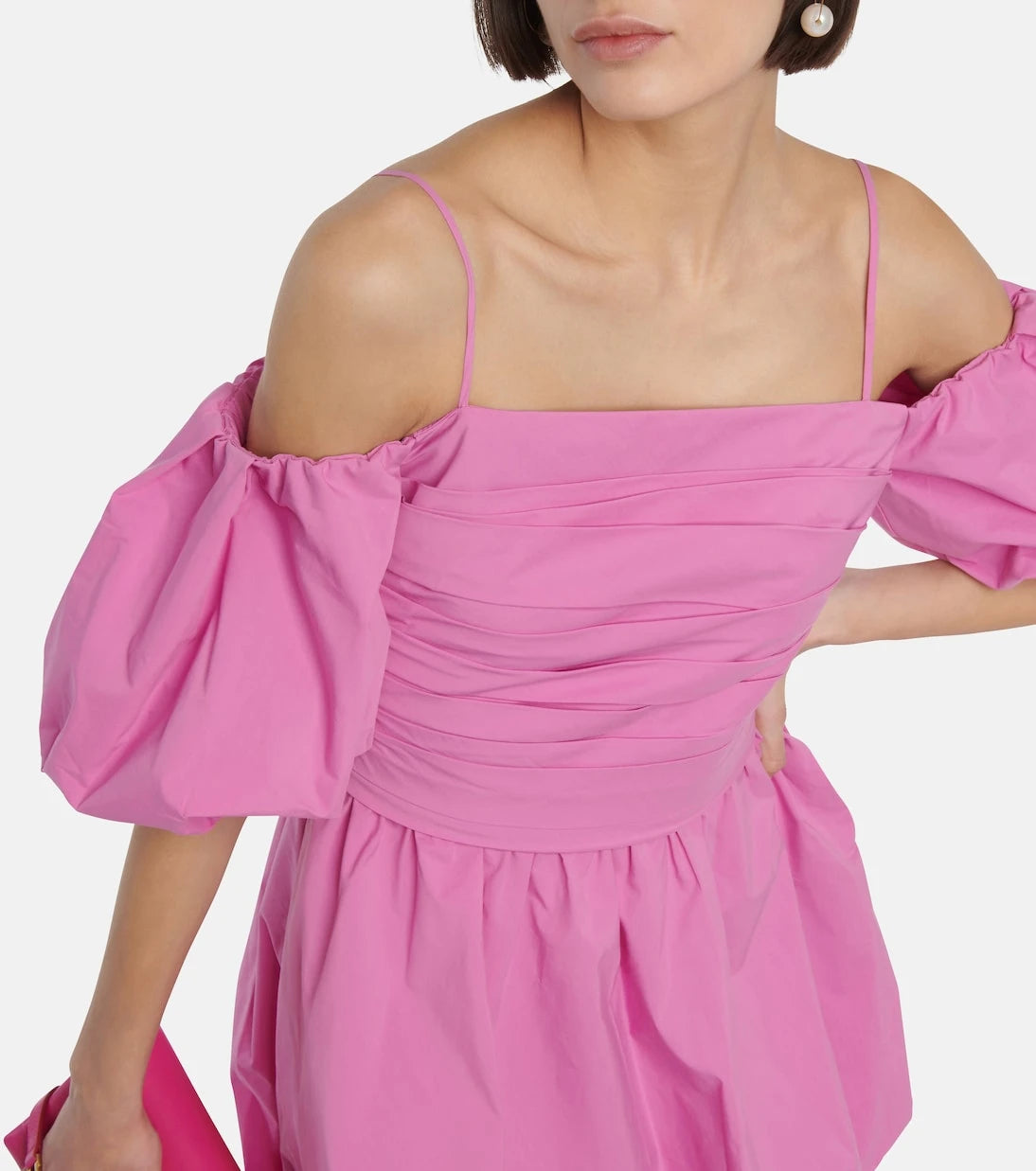 Simkhai - Puff-sleeve off-shoulder minidress