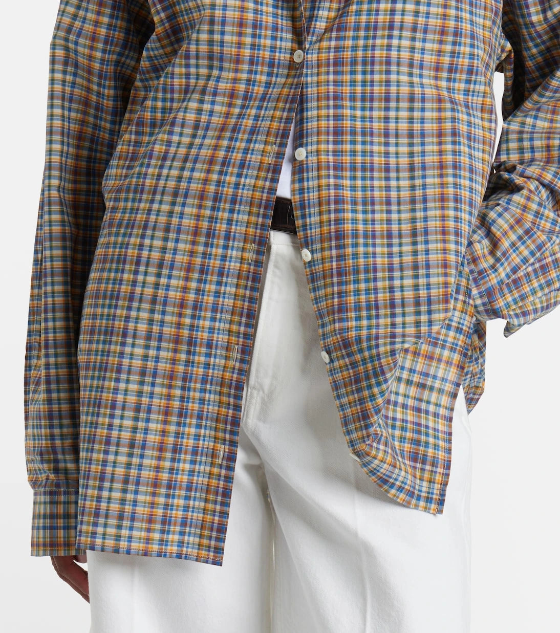 Toteme - Plaid cotton poplin shirt