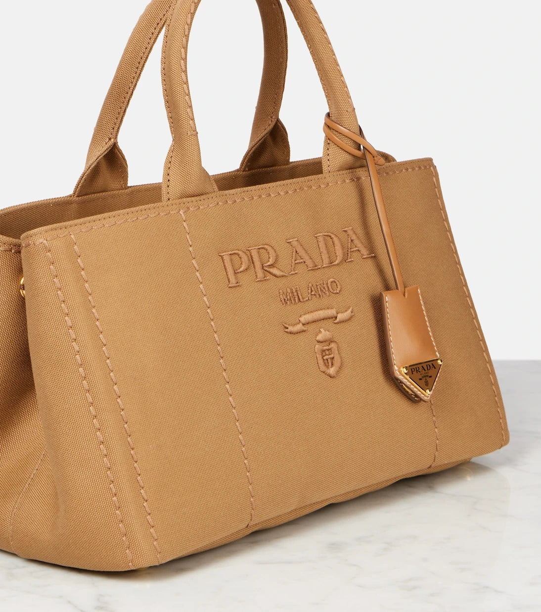 Prada - Prada Jardinière Medium canvas tote bag