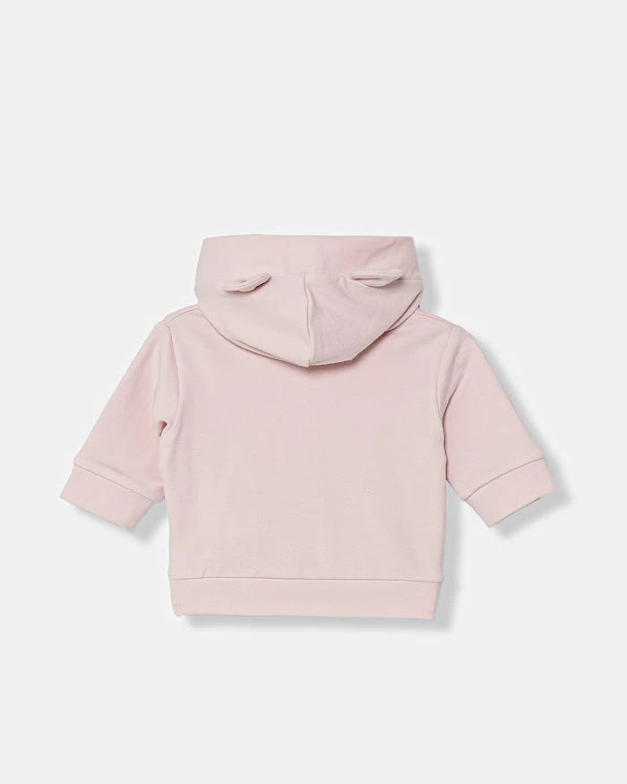 United Colors of Benetton çocuklar için pamuk ve elastan fermuarlı kapüşonlu sweatshirt