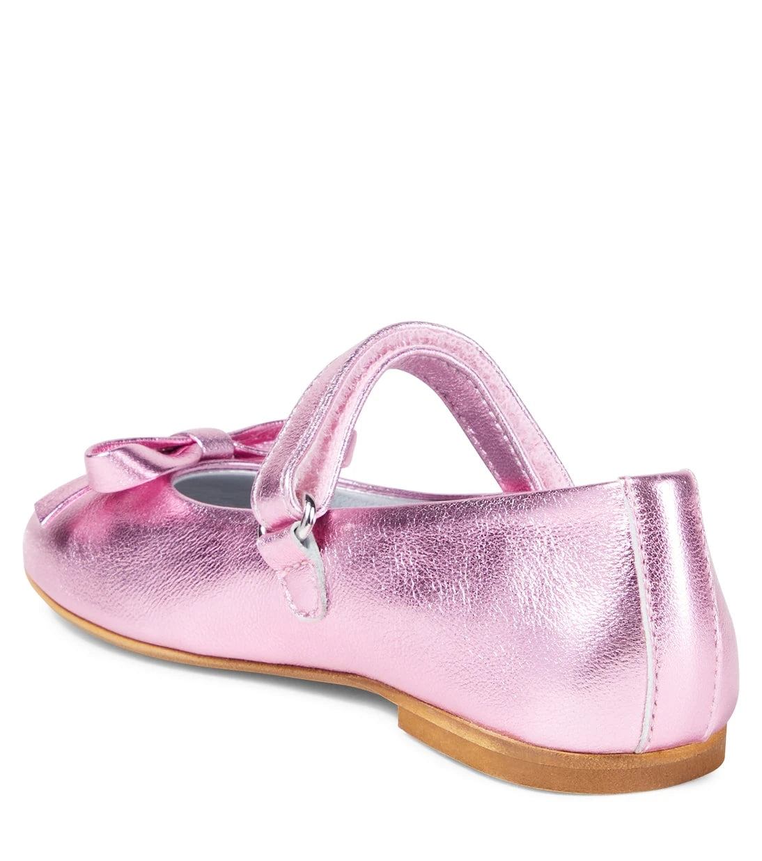 Monnalisa - Metallic leather ballet flats