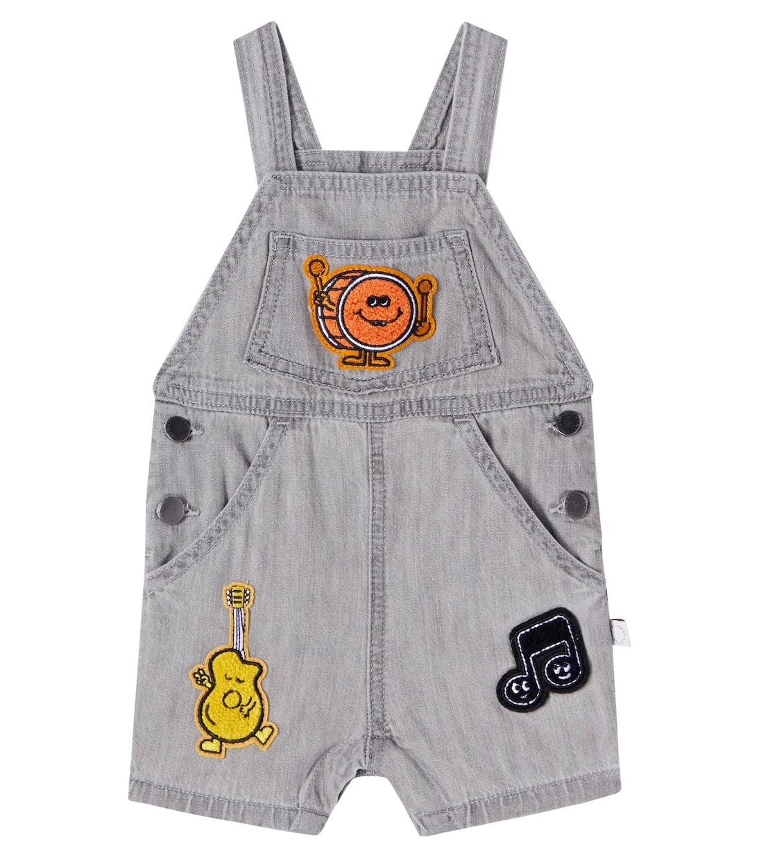 Stella McCartney Kids - Baby appliqué denim overalls